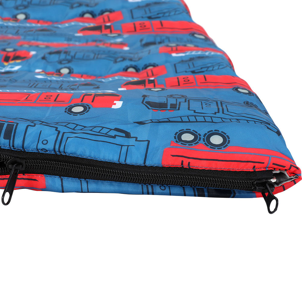 Sleeping Bag Kids Single Bags 180cm Thermal Camping Hiking - Blue