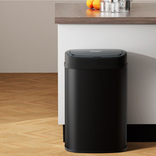 50L Sensor Bin Motion Rubbish Automatic - Black