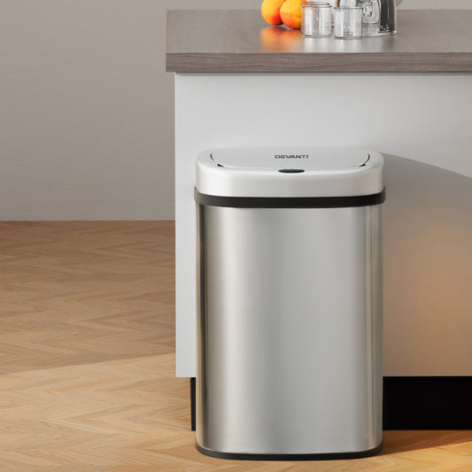 50L Sensor Bin Motion Rubbish Automatic - Silver