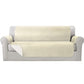 Sofa Cover Quilted Couch Covers 100% Water Resistant 4-Seater Beige