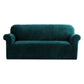 Velvet Sofa Cover Plush Couch Cover Lounge Slipcover 3-Seater Agate Green