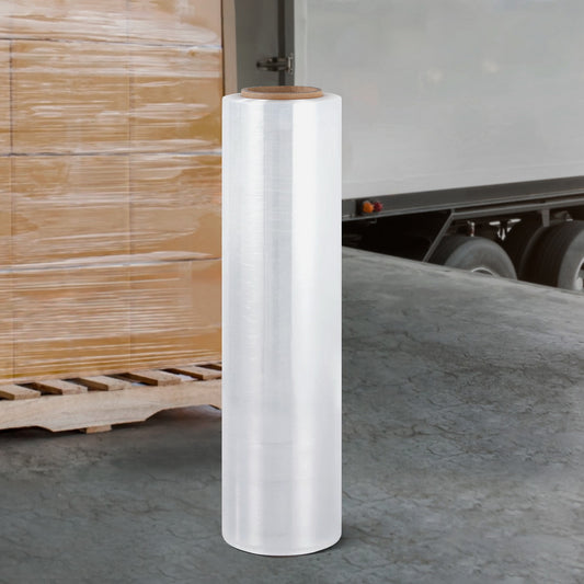500mm x 400m Stretch Film Pallet Shrink Wrap 1 Roll Package Use Plastic - Clear