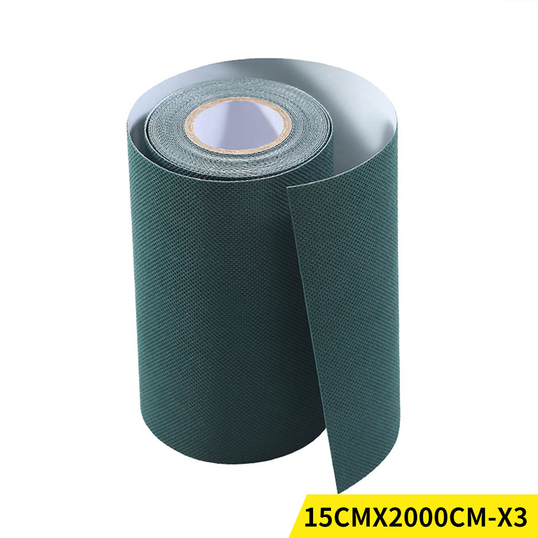 Set of 3 20M Artificial Grass Self Adhesive Synthetic Turf Lawn Carpet Joining Tape Glue Peel