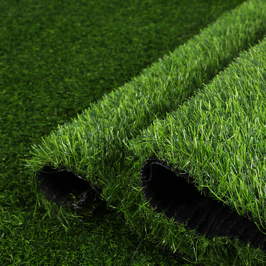 10sqm Artificial Grass 35mm Fake Lawn Flooring Outdoor Synthetic Turf Plant - Tri-Colour Green