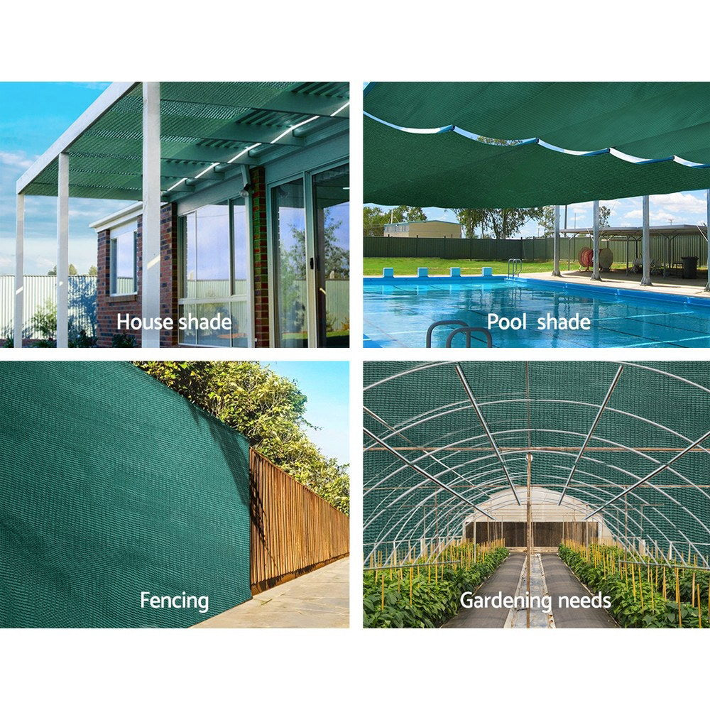 Instahut 30% Shade Cloth 1.83x20m Shade cloth Wide Heavy Duty Green