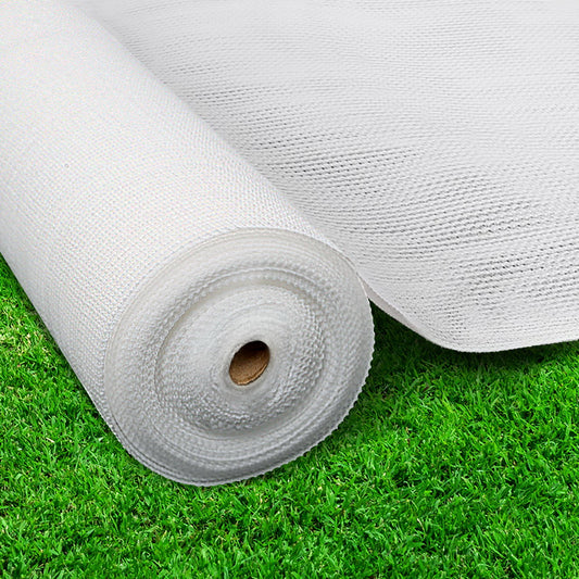 Instahut 50% Shade Cloth 3.66x10m Shade cloth Wide Heavy Duty White