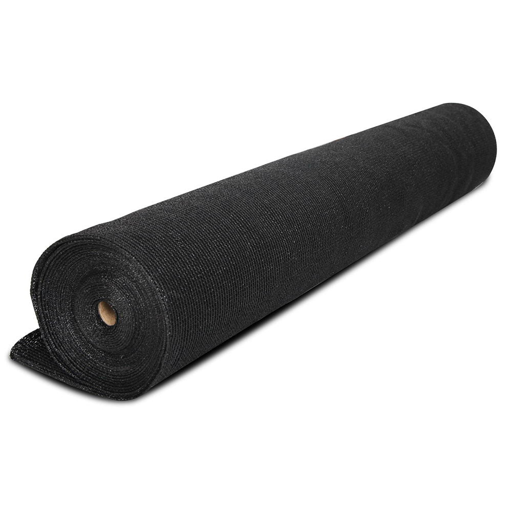 Instahut 90% Shade Cloth 3.66x10m Shade cloth Sail Heavy Duty Black