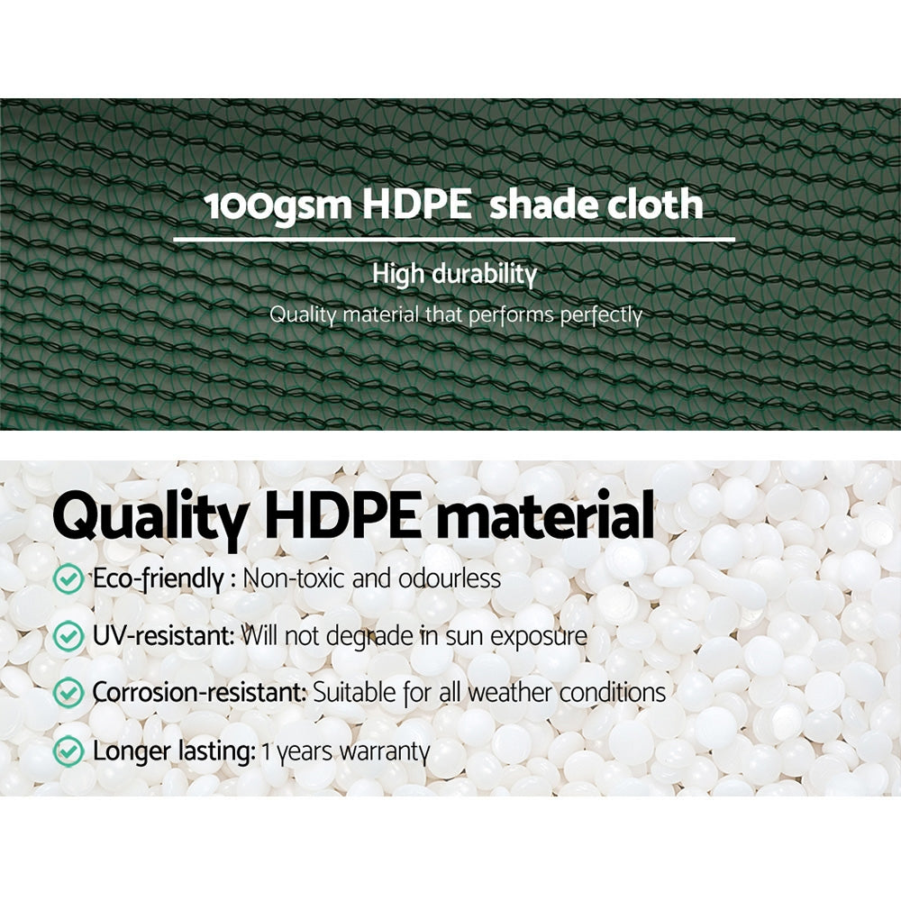 3.66x30m 50% UV Shade Cloth Shade cloth Sail Garden Mesh Roll Outdoor Green
