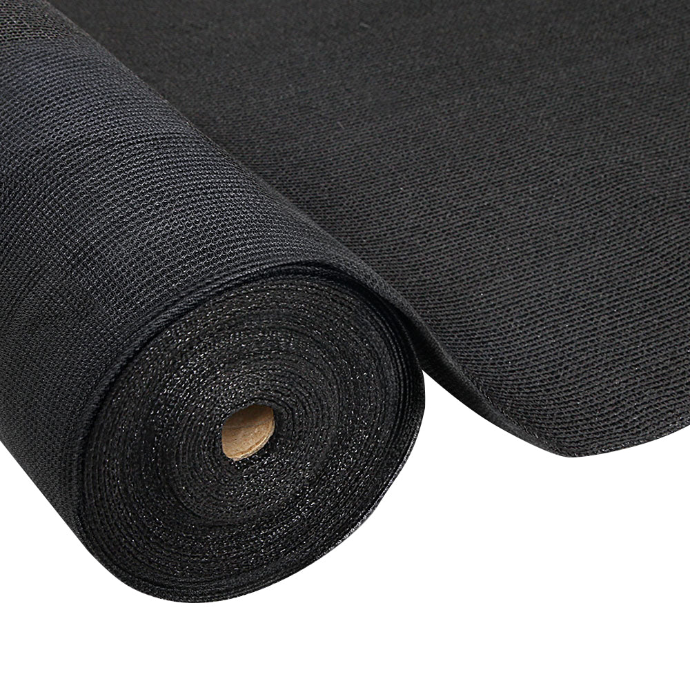 Instahut 30% Shade Cloth 3.66x30m Shade cloth Wide Heavy Duty Black