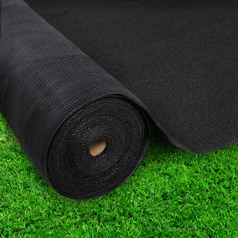 Instahut 30% Shade Cloth 3.66x30m Shade cloth Wide Heavy Duty Black