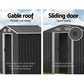 Garden Shed 1.96x1.32M Sheds Outdoor Storage Tool Workshop Metal Shelter Sliding Door