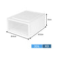 3 Drawers Storage Drawers Set Cabinet Tools Organiser Box Chest Drawer Plastic Stackable Large