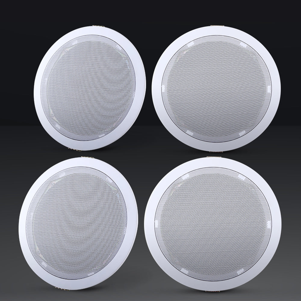 Set of 4 6-Inch Ceiling Speakers In Wall Speaker Home Audio Stereos Tweeter