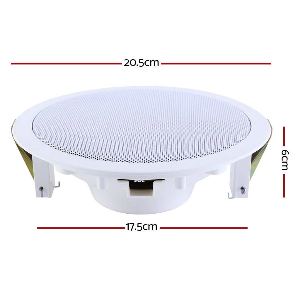 Set of 8 6-Inch Ceiling Speakers In Wall Speaker Home Audio Stereos Tweeter