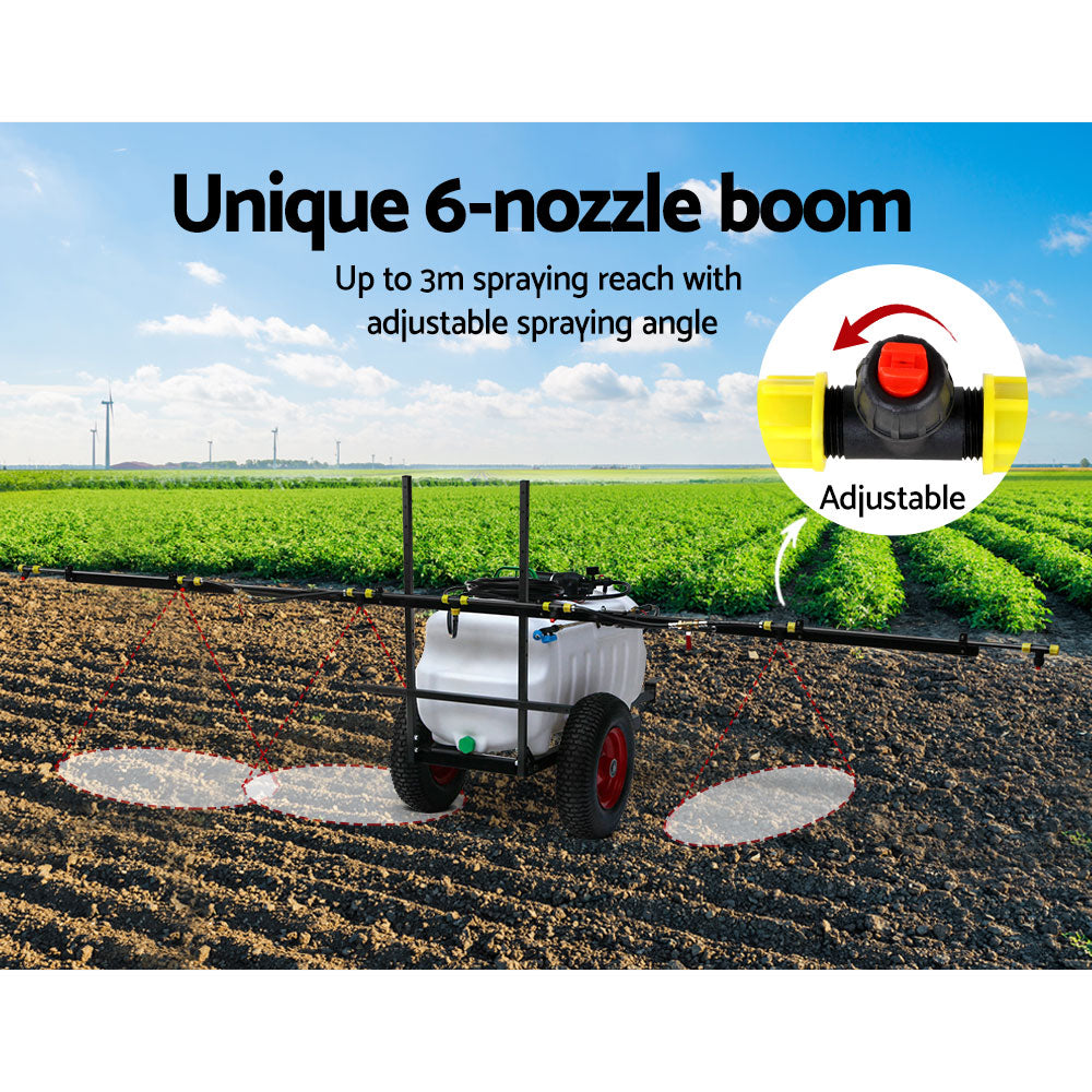 Weed Sprayer 100L Tank with 3m Boom Trailer