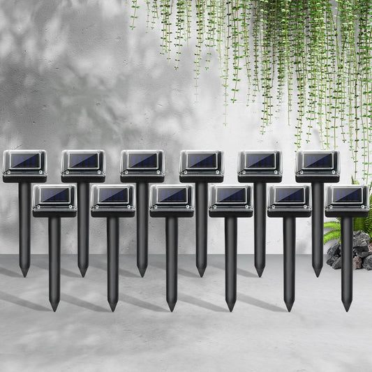 Set of 12 Snake Repeller Multi Pulse Ultrasonic Solar Powered Pest Repellent