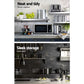 1200mm Stainless Steel Wall Shelf Kitchen Shelves Rack Mounted Display Shelving