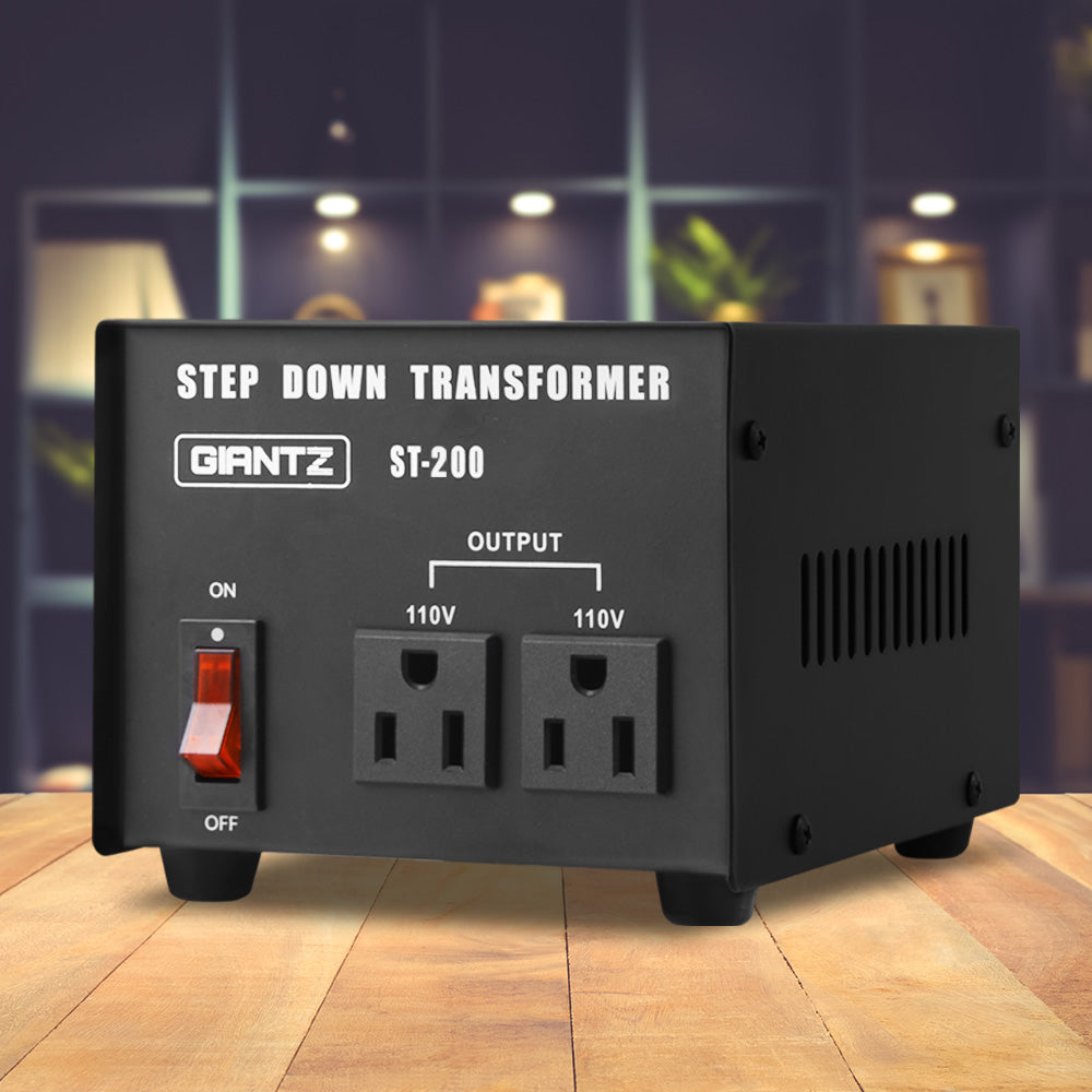 Step Down Transformer 200W 240V TO 110V Stepdown Voltage Converter AU-US