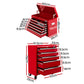 14 Drawers Toolbox Chest Cabinet Mechanic Trolley Garage Tool Storage Box - Red