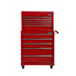 14 Drawers Toolbox Chest Cabinet Mechanic Trolley Garage Tool Storage Box - Red