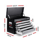 9 Drawer Mechanic Tool Box Cabinet Storage - Black & Grey