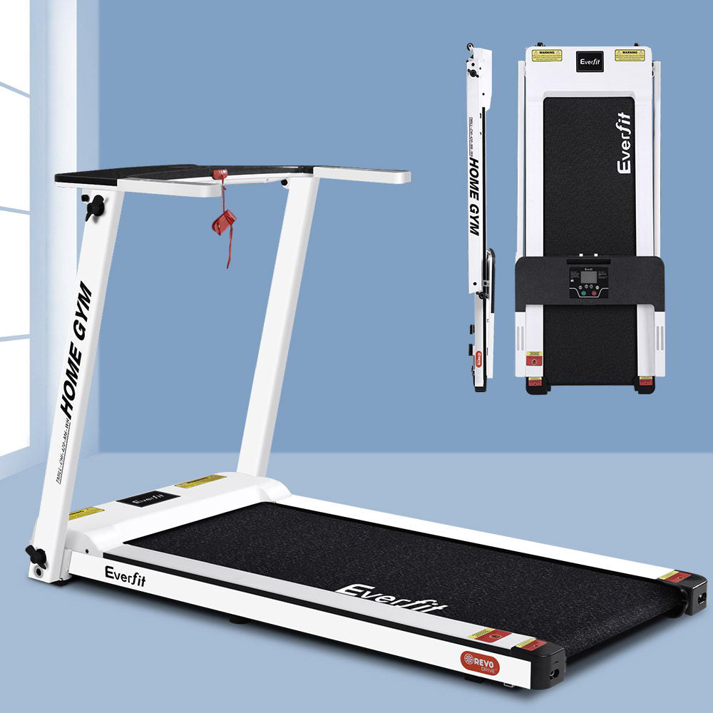Treadmill Electric Home Gym Fitness Exercise Fully Foldable 420mm - White