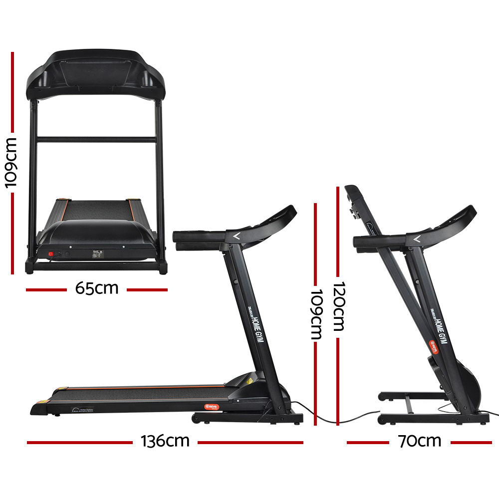 Electric Treadmill MIG41 40cm Running Home Gym Machine Fitness 12 Speed Level Foldable Design