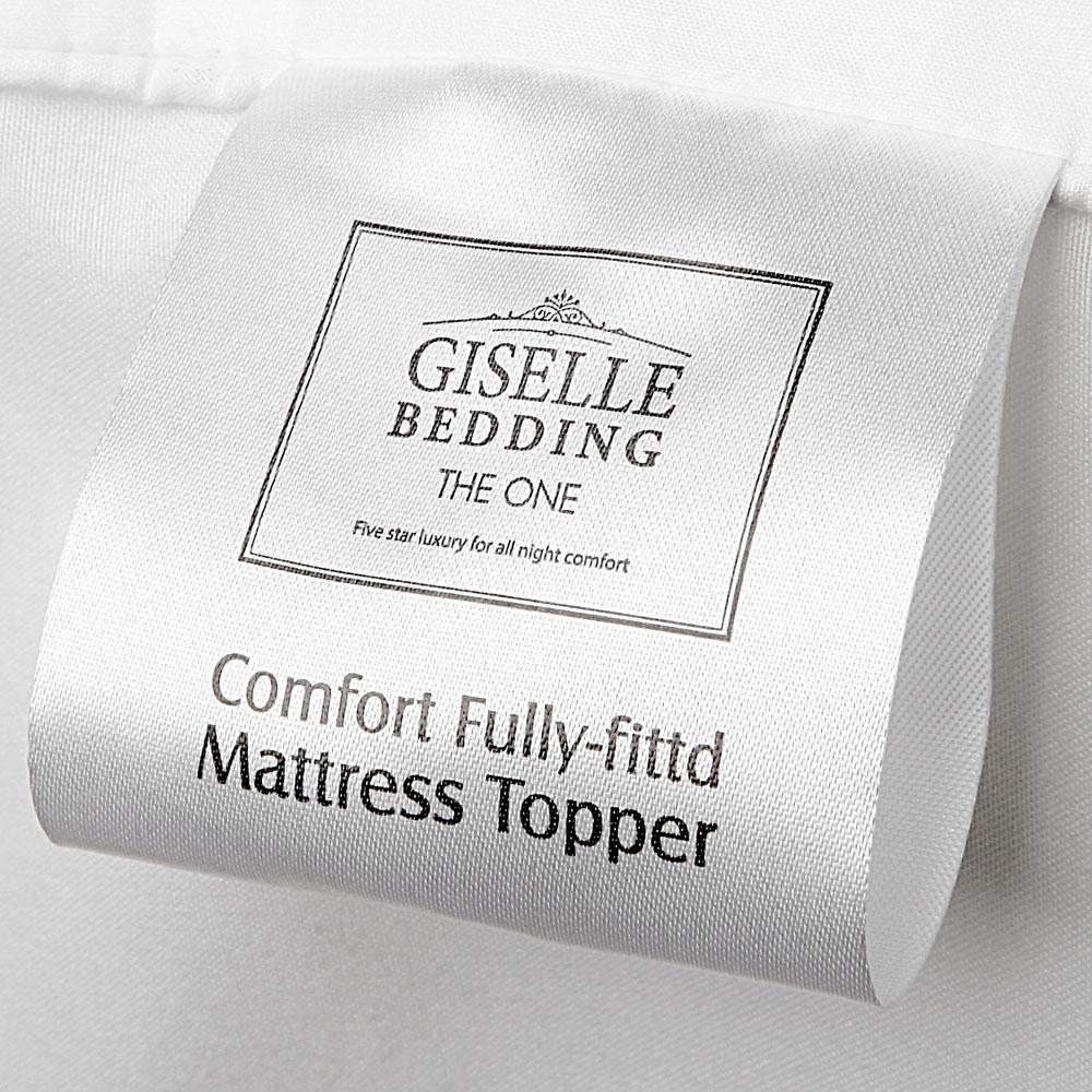 Single Giselle Bedding Mattress Topper Pillowtop Bamboo