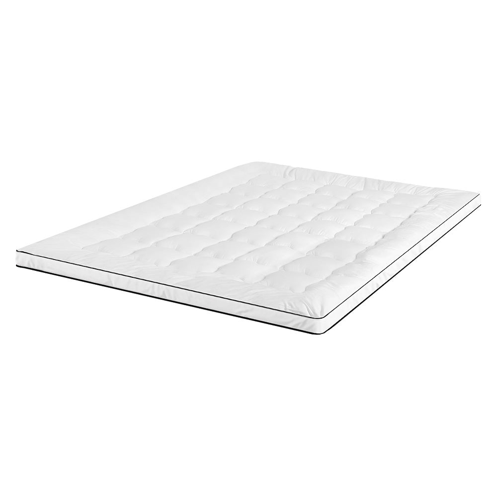 DOUBLE Mattress Topper Pillowtop - White