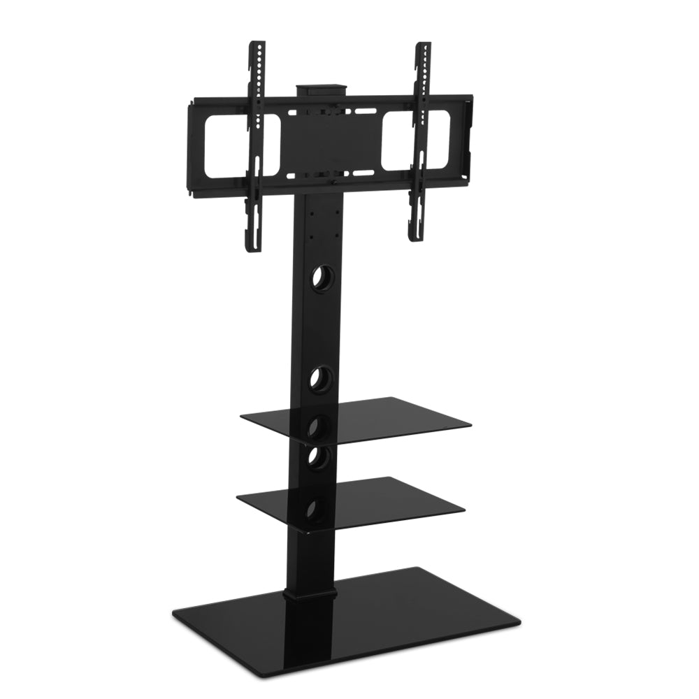 Floor TV Stand Bracket Mount Swivel Height Adjustable 32 to 70 Inch Black