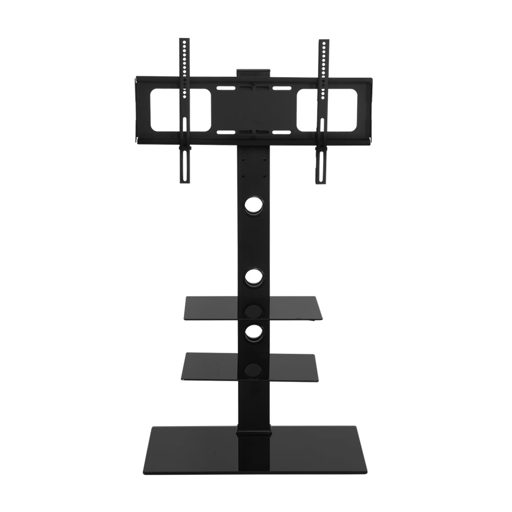 Floor TV Stand Bracket Mount Swivel Height Adjustable 32 to 70 Inch Black