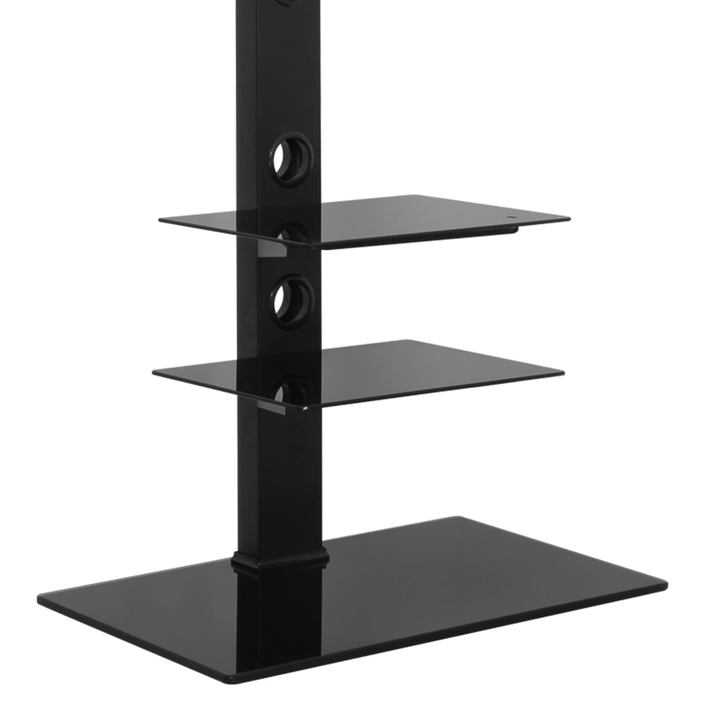 Floor TV Stand Bracket Mount Swivel Height Adjustable 32 to 70 Inch Black