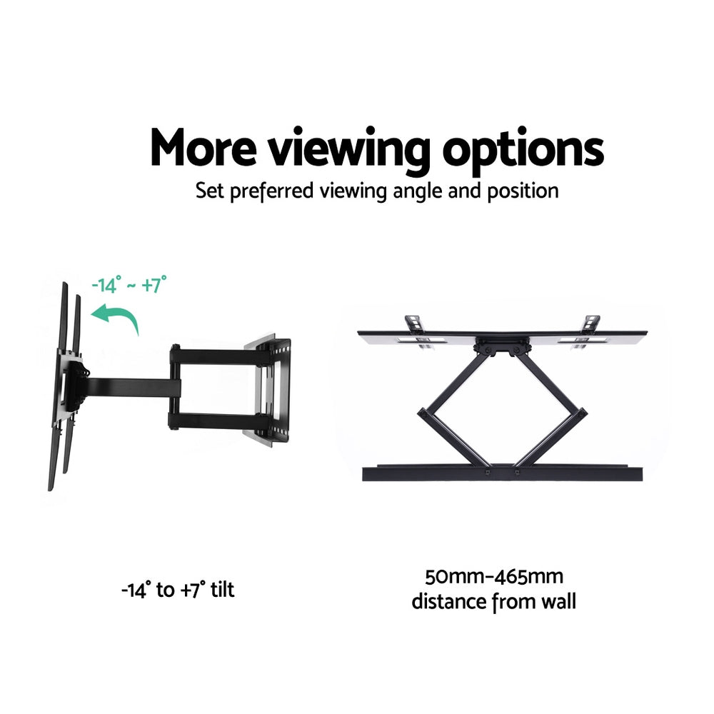 TV Wall Mount Bracket Tilt Swivel Full Motion Flat LED LCD 32 42 50 55 60 65 70 inch