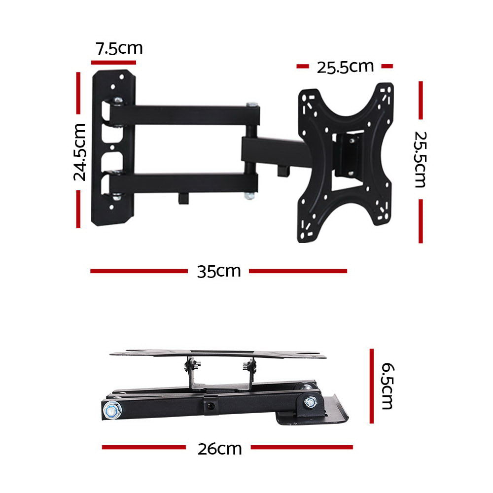 TV Wall Mount Bracket Tilt Swivel Full Motion 32 37 42 Inch Plasma Screen LCD