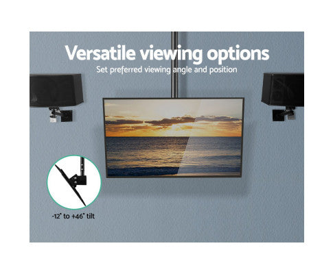 TV Wall Ceiling Mount Bracket Full Motion Tilt Swivel 32 42 50 55 60 65 70 75 inch