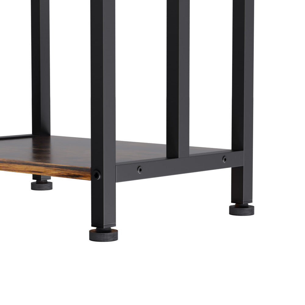 Freestanding Towel Rack 3 Tier Shelf Drying Storage Bathroom Home Black