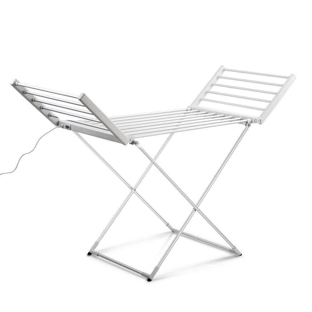 Electric Heated Towel Rail Rack 18 Bars Freestanding Clothes Dry Warmer