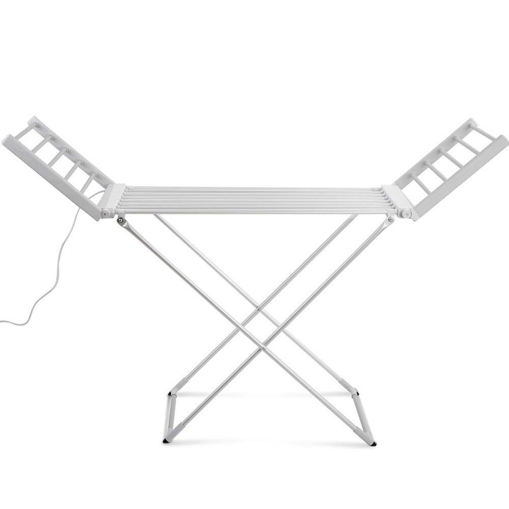 Electric Heated Towel Rail Rack 18 Bars Freestanding Clothes Dry Warmer