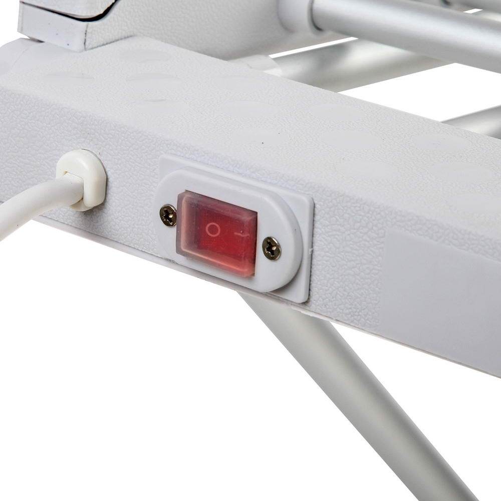 Electric Heated Towel Rail Rack 18 Bars Freestanding Clothes Dry Warmer