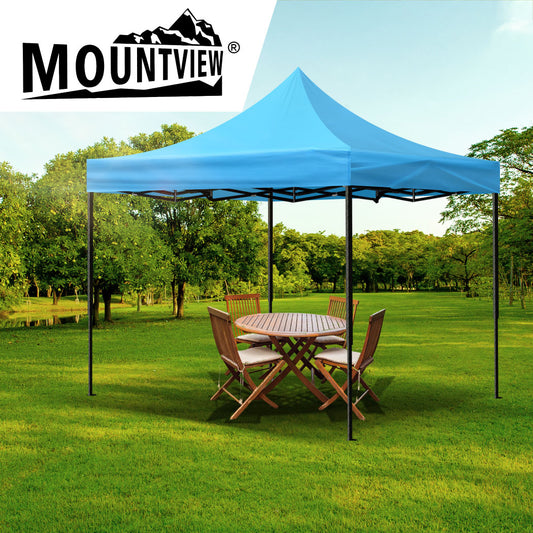 Gazebo Tent 3x3 Outdoor Marquee Gazebos Camping Canopy Wedding - Blue
