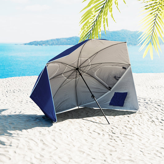 Instahut Beach Umbrella Outdoor Umbrellas Garden Sun Extension Pole Sun Canopy
