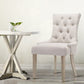 Bristol Set of 2 Dining Chairs Linen French Provincial - Beige