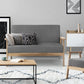 Mona 2-Seater Fabric Sofa Chair - Grey