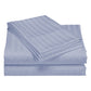 KING 1200TC Quilt Cover Set Damask Cotton Blend Luxury Sateen Bedding - Blue Fog