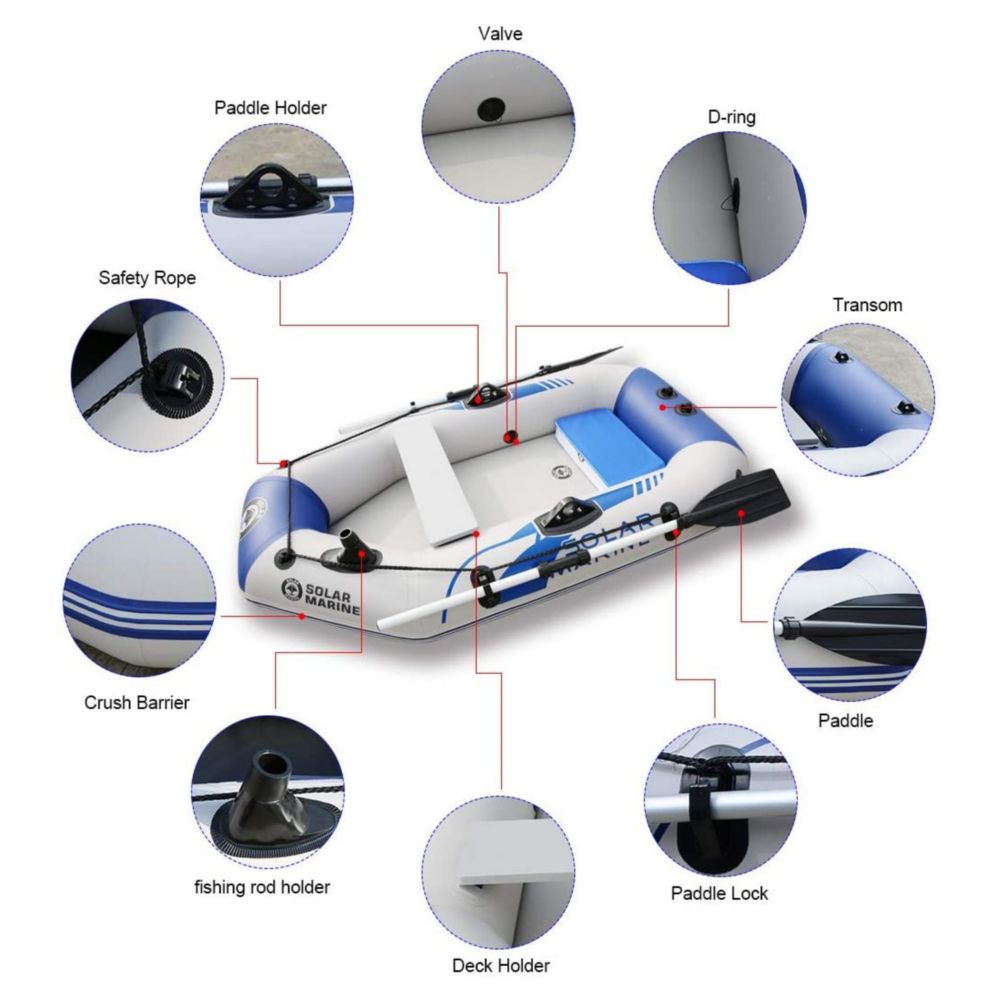 2.3m Inflatable Boat Laminated Wear Resistant Fishing Boat