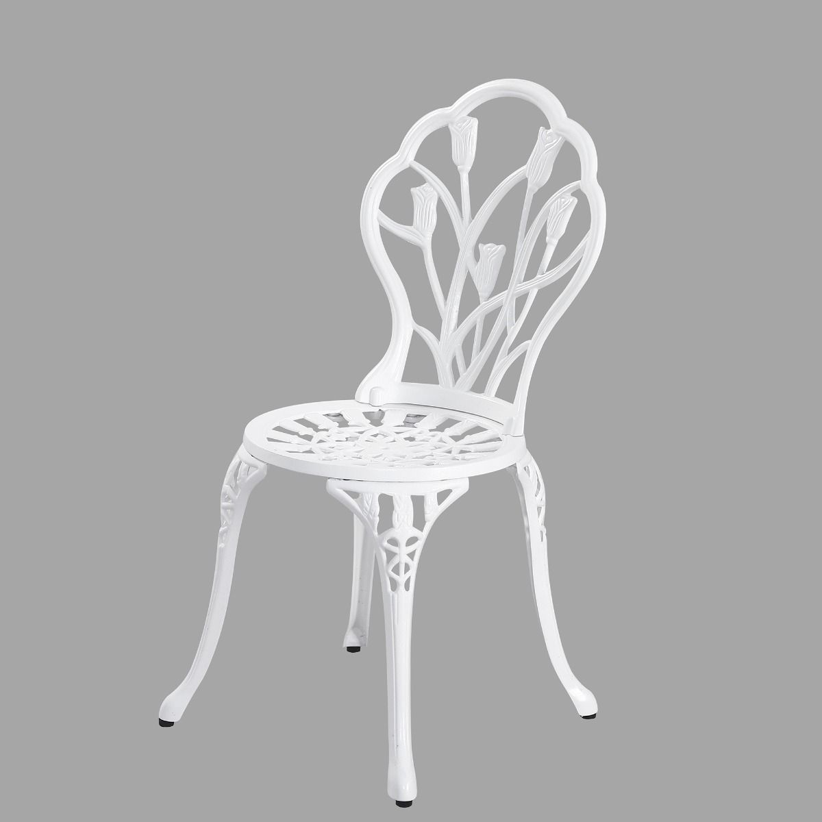 Nicole 2-Seater Cast Aluminium Bistro - White