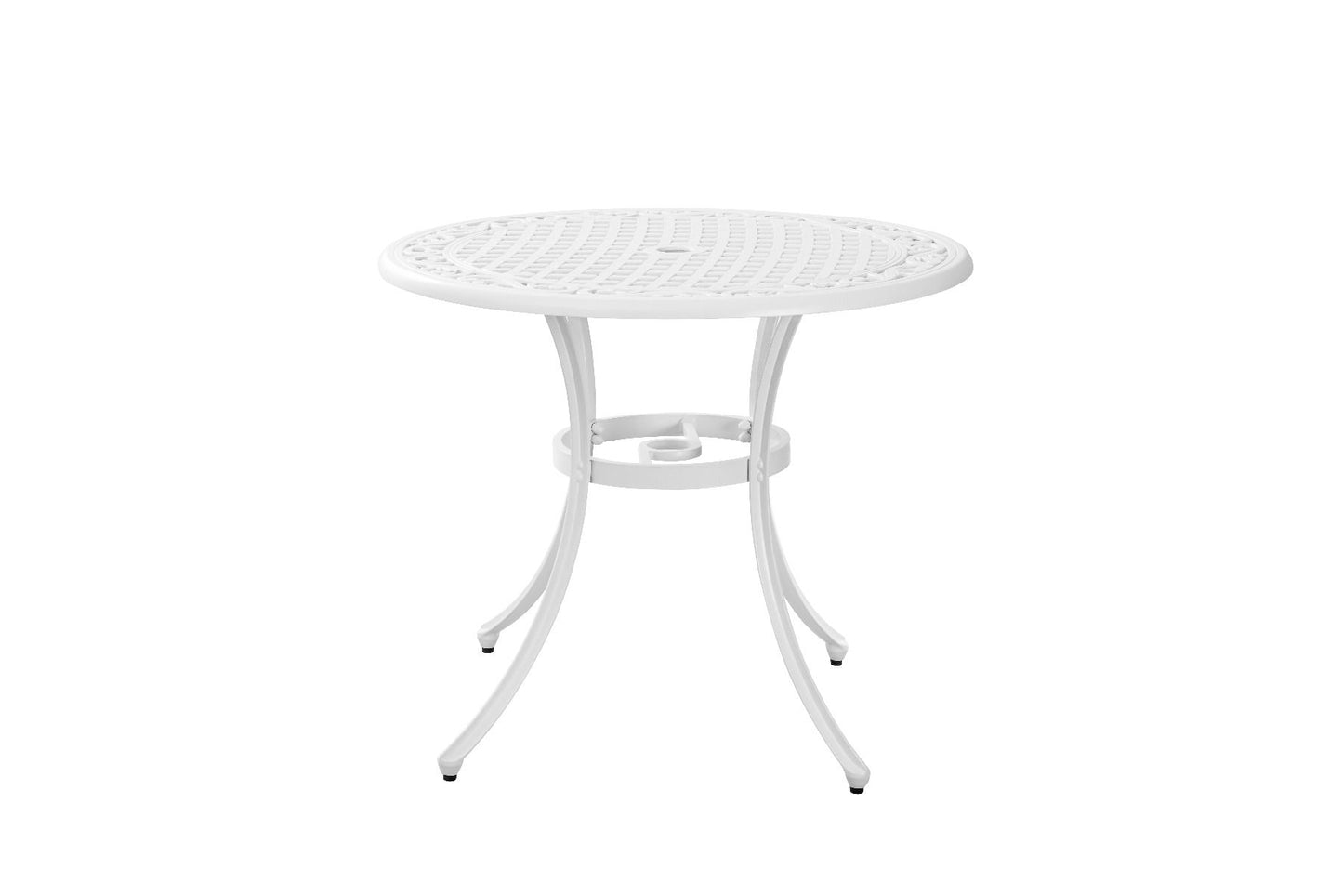 Nathan Aluminium 90cm Table - White