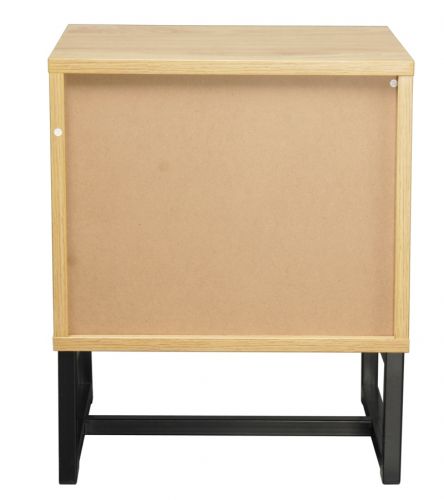 Kawartha Wooden Bedside Tables with 2 Drawers - Natural