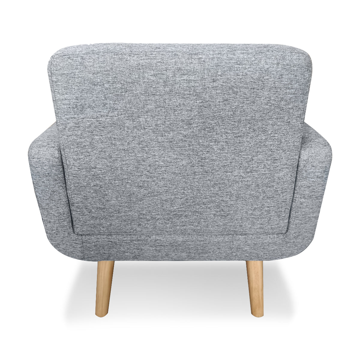 Maya 6-Seater Linen Futon Couch Sofa Set - Light Grey