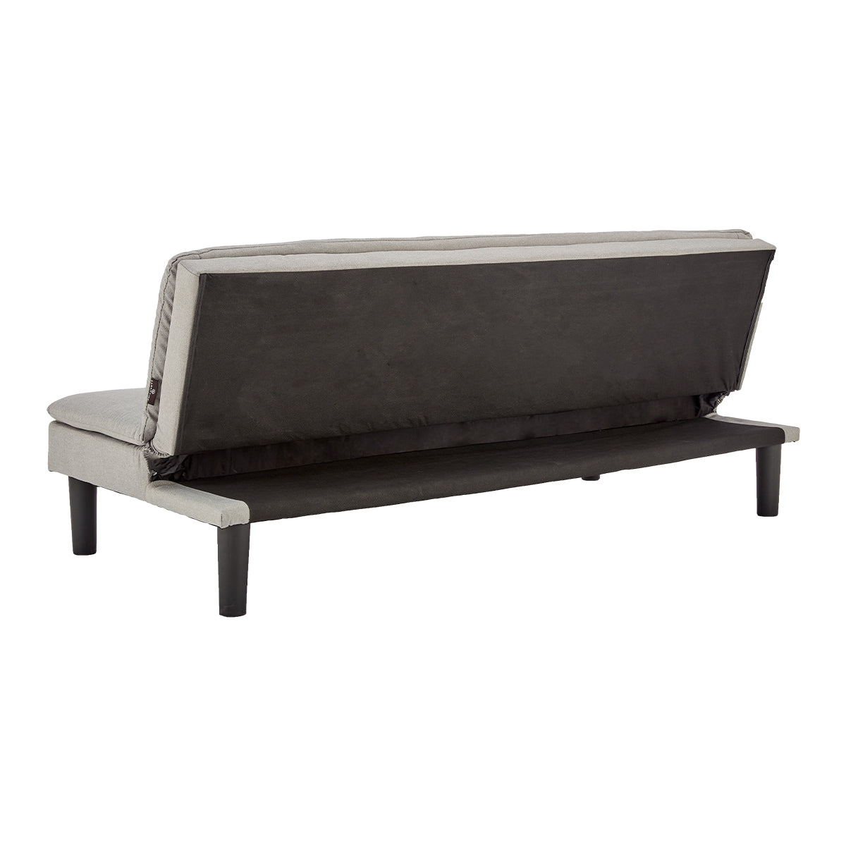 Monroe 3-Seater Faux Linen Fabric Modular Sofa Bed Couch - Light Grey